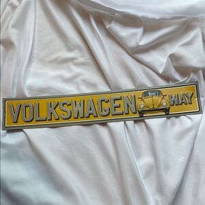 Open Road Brands Yellow Volkswagen Wall Sign